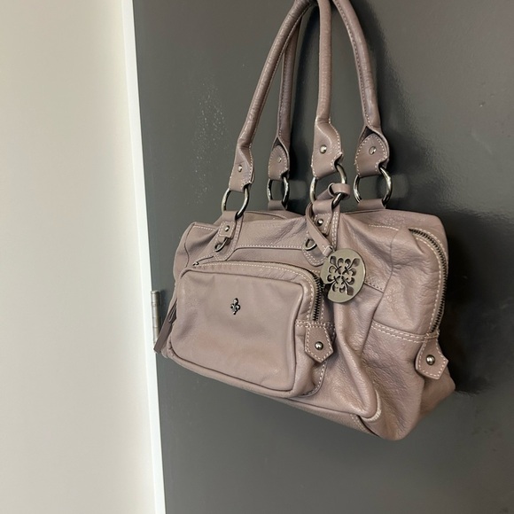 Patrick Cox mauve/gray/purple large Shoulder Bag with Slouchy Design- EUC!!! - Picture 5 of 16